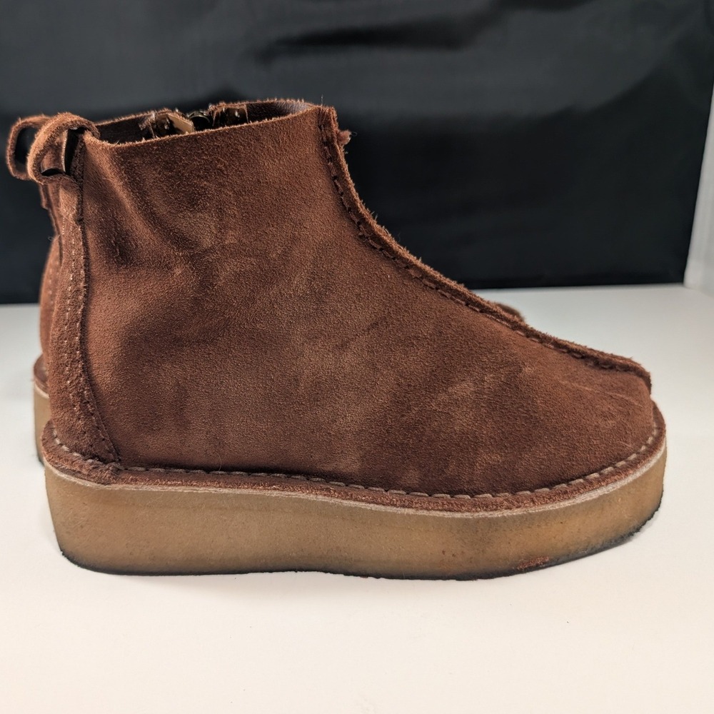 Clarks Originals Desert Trek Hi Suede Platform Boots Brown Womens 6.5 - Picture 4 of 7